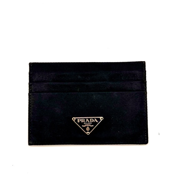 Authentic PRADA Black Nylon Card Holder Wallet - Picture 1 of 5